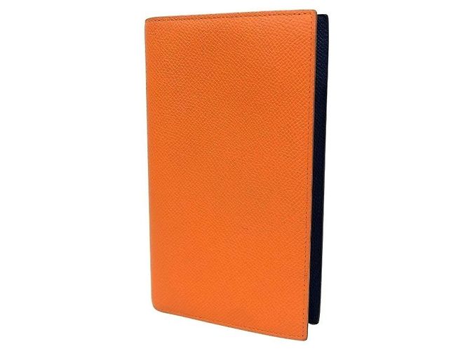 Hermès Couverture d'agenda Hermes Vision2 Multicolore Orange Bleu Marine