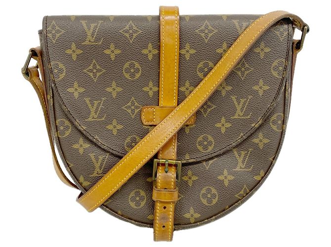 Borsa a tracolla Louis Vuitton Monogram Chantilly GM Marrone