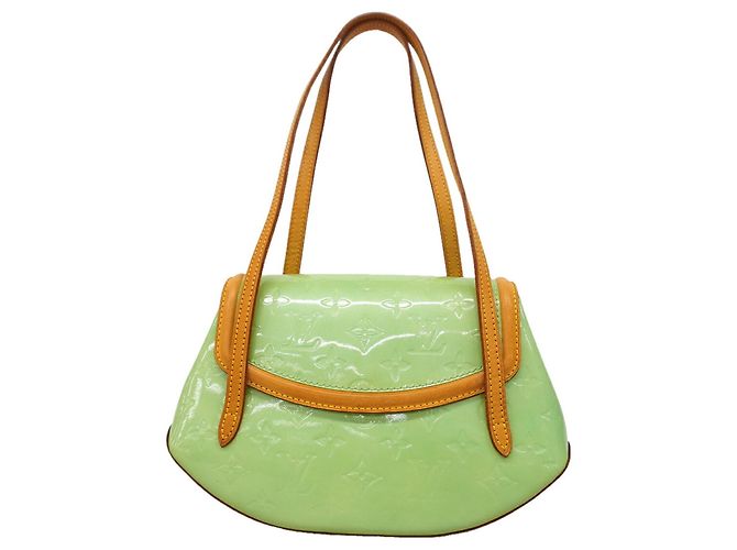 Borsa Louis Vuitton Vernis Biscayne Bay PM in Peppermint Verde