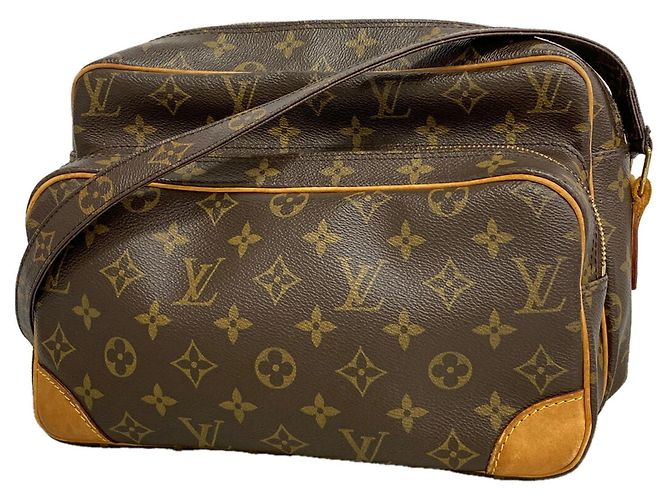 Borsa a tracolla Nile Monogram Louis Vuitton Marrone