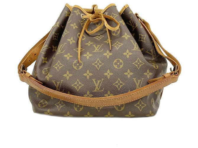 Noe Borsa a tracolla Louis Vuitton Monogram Petit Noé Marrone