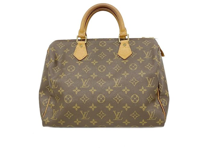 Borsa Louis Vuitton Monogram Speedy 30 Marrone
