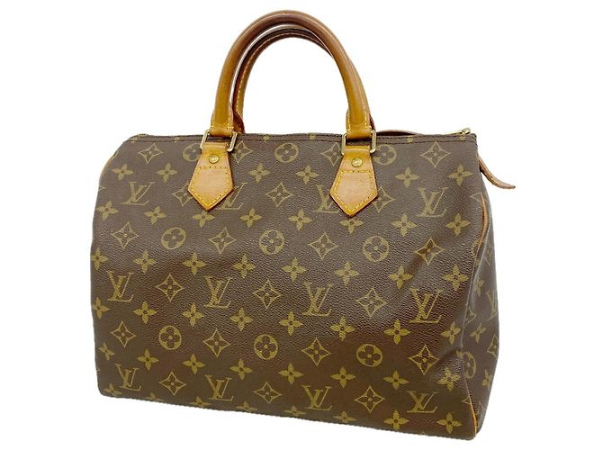 Borsa Louis Vuitton Monogram Speedy 30 Marrone