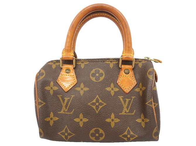 Bolsa de mão Louis Vuitton Monogram Mini Speedy Marrom