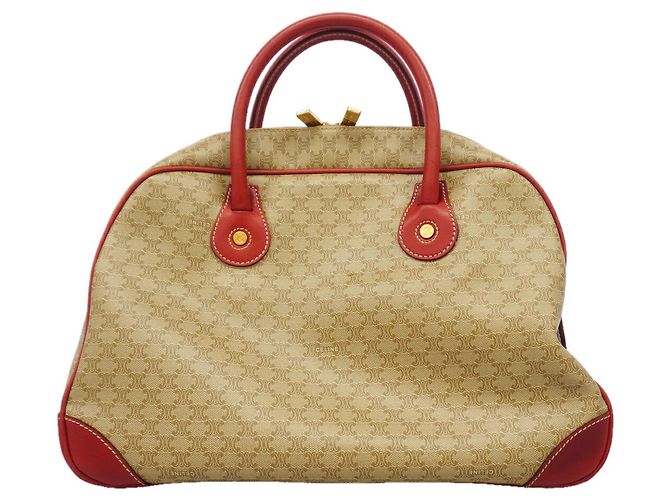 Céline Borsa Celine Macadam Rosso Beige