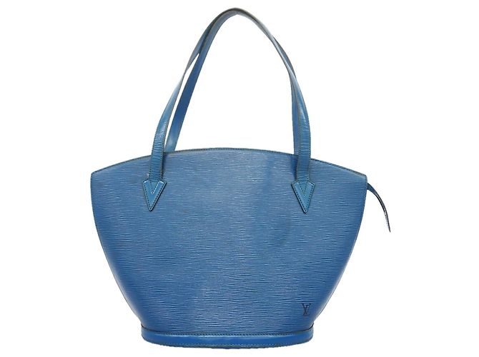 Bolsa de Ombro Louis Vuitton Epi Saint Jacques Azul