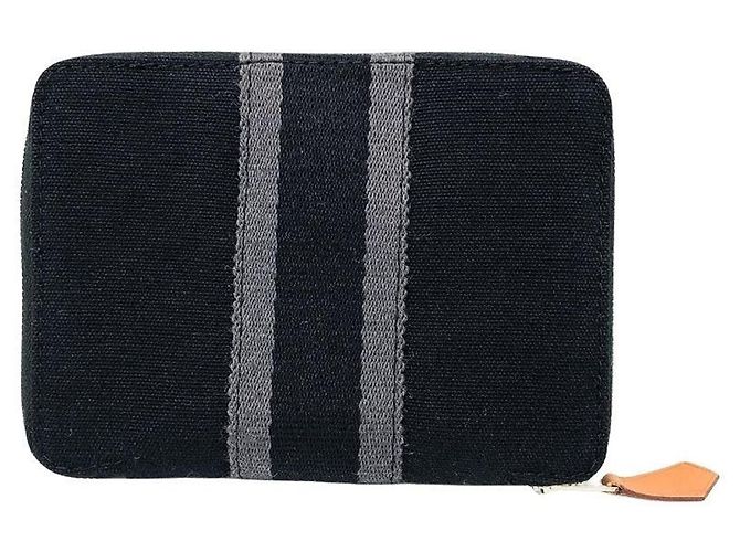 Hermès Hermes Fourre-Tout Purse PM Folding Wallet Brown Black
