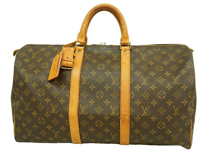 Louis Vuitton Boston Monogram Keepall 50 Marron