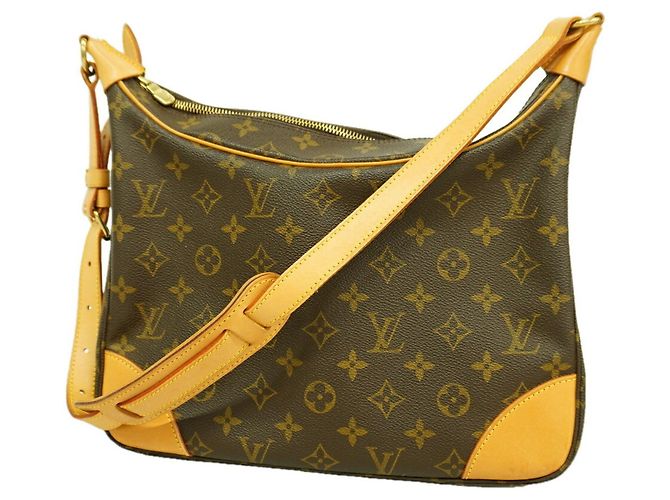 Borsa a tracolla Louis Vuitton Monogram Boulogne 30 Marrone