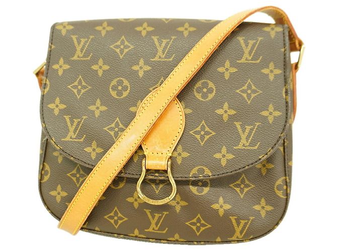Borsa a tracolla Louis Vuitton Monogram Saint Cloud GM Marrone