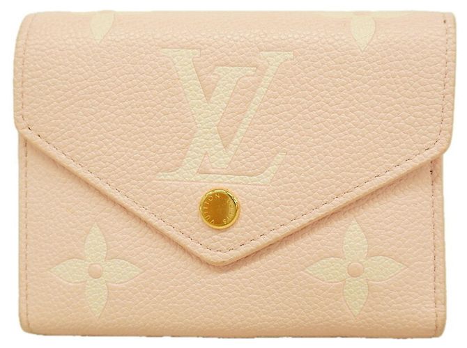 Louis Vuitton Rose Tri-fold Wallet Brown