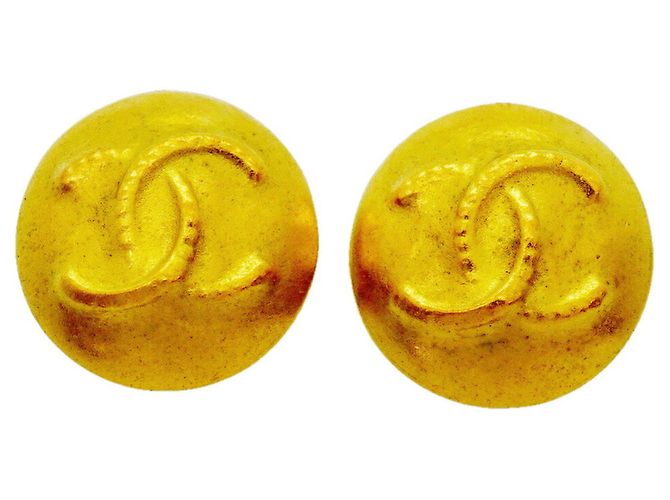 Orecchini a clip Chanel placcati oro D'oro