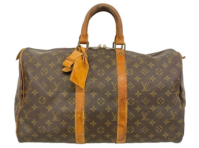 Keepall Borsa Boston Louis Vuitton Marrone