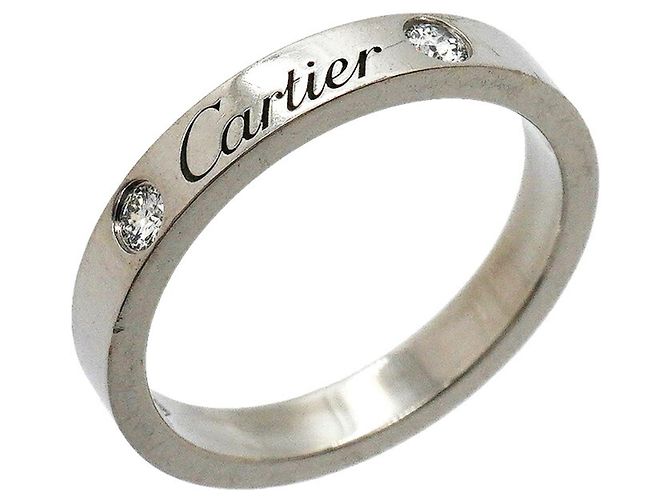 Cartier C de Ring aus Platin mit Diamant
