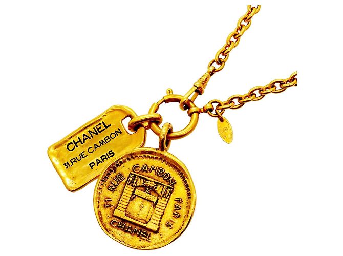Chanel vergoldete Halskette Golden