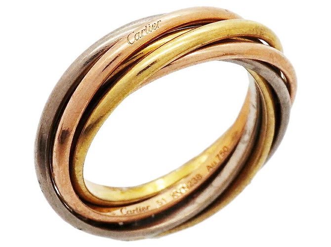 Anello Cartier Trinity in oro giallo bianco e rosa