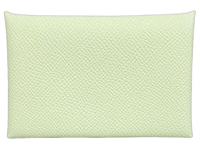 Hermès Tarjetero Hermes Calvi Verso Green Verde
