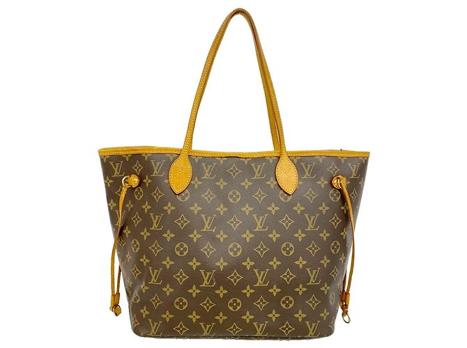Borsa Tote Louis Vuitton Monogram Neverfull MM Marrone