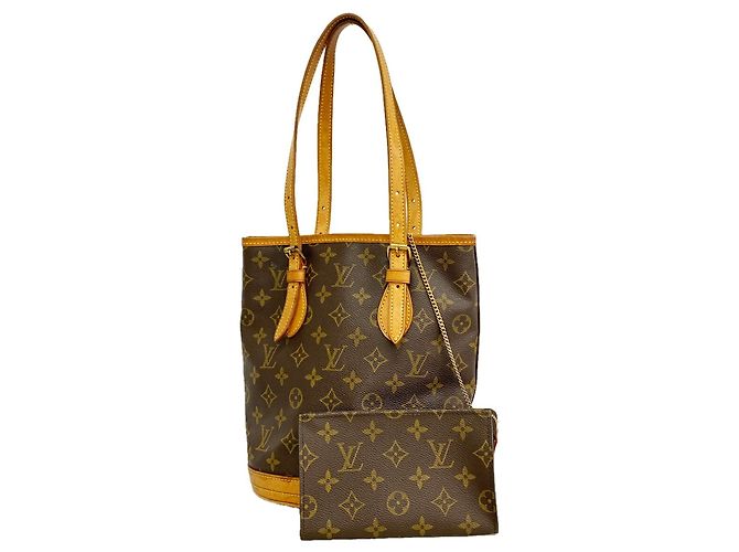 Saco Tote Louis Vuitton Monogram Bucket PM Marrom