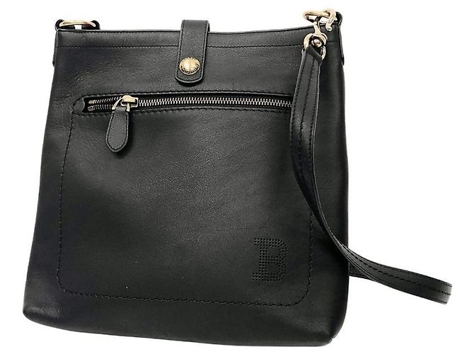 Bally Leather Shoulder Bag Black