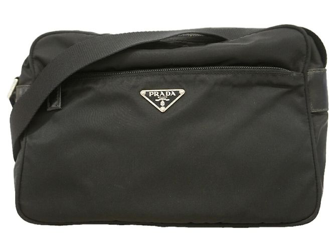 Borsa a tracolla Prada Saffiano Nylon Nero