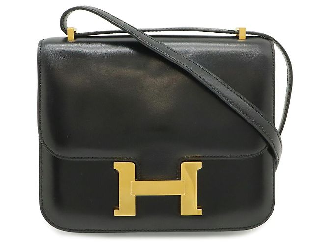 Hermès Bolsa de Ombro Constance 3 Preto