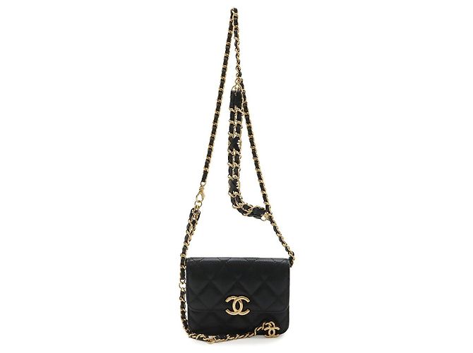 Borsa Mini Chain Chanel Nero