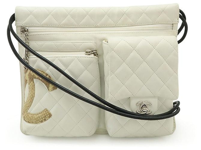 Sac à épaule Chanel Cambon Line Blanc