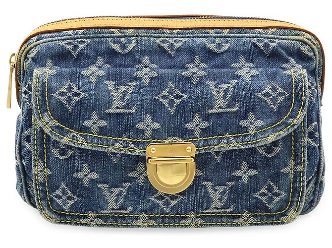 Louis Vuitton Monogram Denim Bum Bag Blue