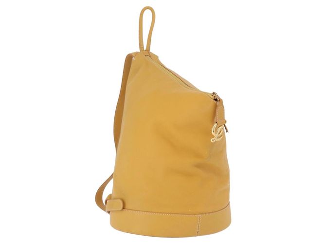 LOEWE Anton Rucksack Leder Yellow Gold