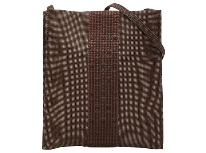 Hermès Bolsa de Ombro Hermes Herline Pochette Marrom