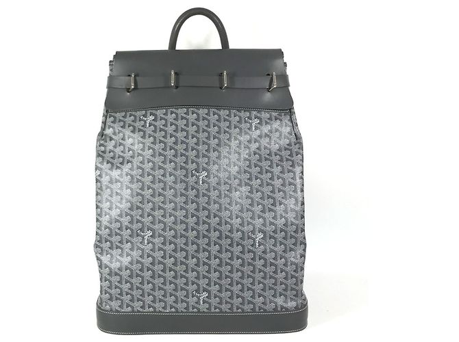 Bolsa Goyard Steamer Cinza Marrom