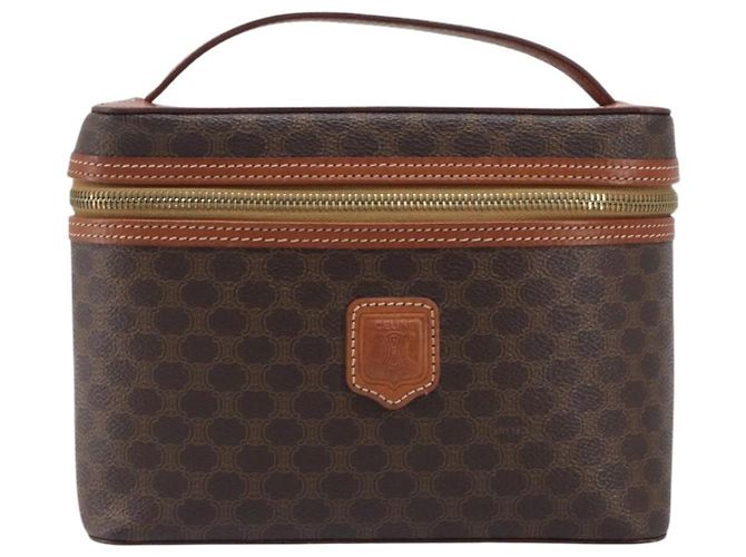 Céline Celine Macadam Vanity Canvas Marrone