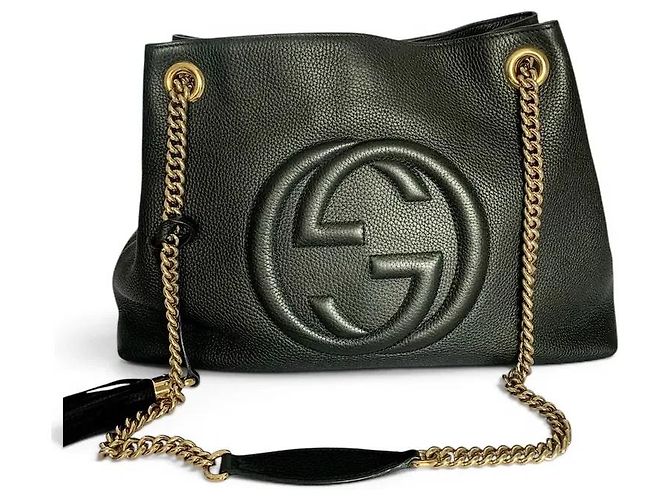 Gucci SoHo Borsa a Tracolla Pelle Nera Nero