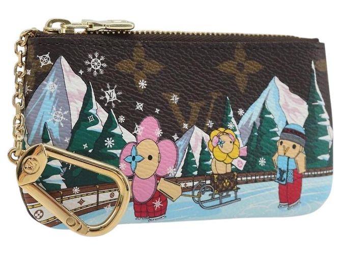 LOUIS VUITTON Monogram Vivienne Ice Skating Pochette Cles M82620 LV Auth 200665M Monogramme