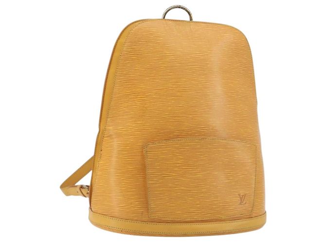 LOUIS VUITTON Epi Gobelins Backpack Yellow M52299 LV Auth BA15192