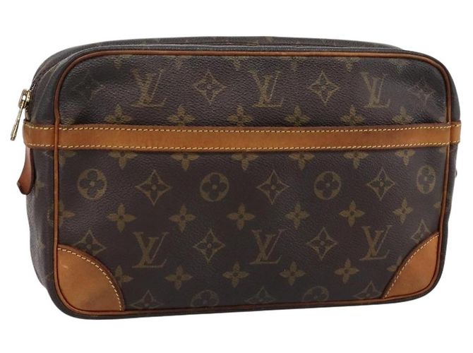 LOUIS VUITTON Monogram Compiegne 28 Clutch Bag M51845 LV Auth 200254 Monogramm