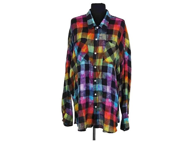 Camisa R13 multicolor de algodón L