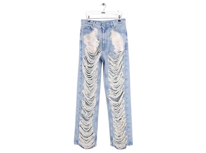 Vaqueros rectos azules de algodón Maison Martin Margiela