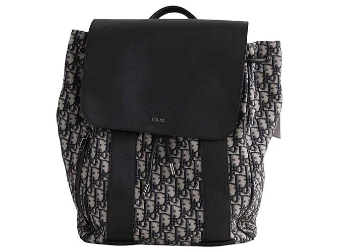 Dior Black Leather Backpack