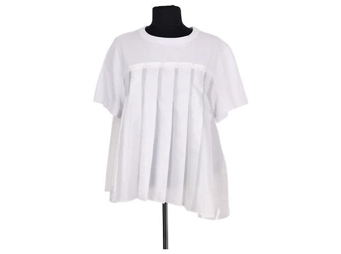 Sacai Camiseta blanca Blanco