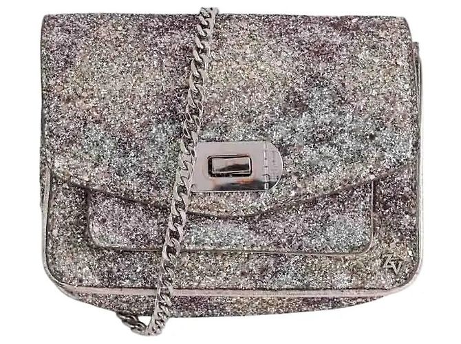 Zadig & Voltaire Bolsa de ombro prateada Prata