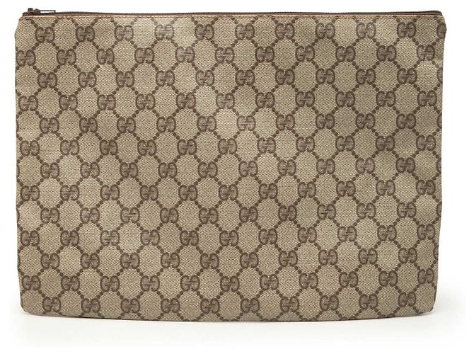 Clutch Gucci GG Supreme Beige