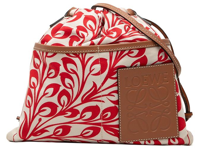 Borsa a tracolla LOEWE William de Morgan Small Anagram Canvas Bianca Bianco