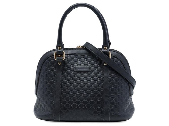 Borsa Dome Mini Microguccissima Gucci Nera Nero