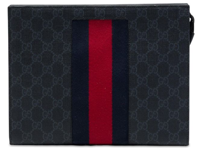 Clutch Gucci GG Supreme Web Nera Nero