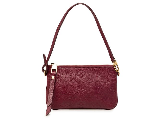 Bolsa de mão Pochette Citadine Louis Vuitton Monogram Empreinte vermelha Vermelho