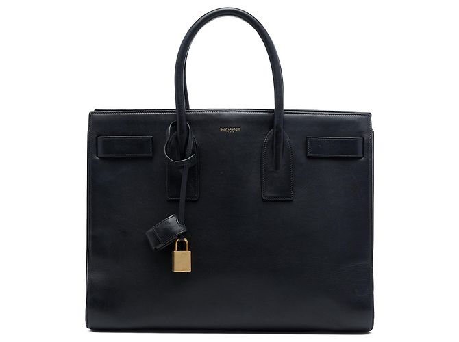Borsa Saint Laurent Sac De Jour Medium in pelle nera Nero
