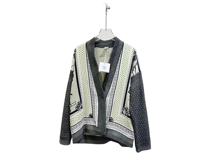 Chaqueta Hermès de cachemira y seda mujer Talla 34 Multicolor
