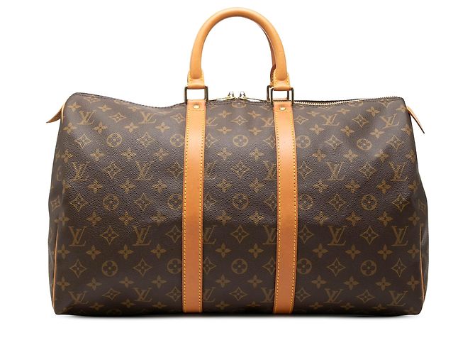 Borsa da viaggio Louis Vuitton Monogram Keepall 45 Marrone